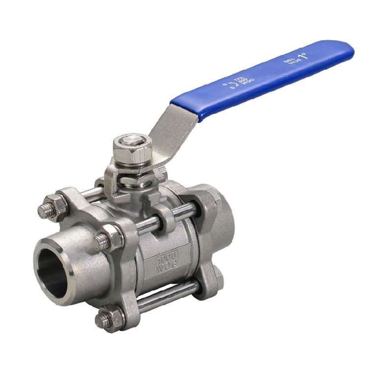 Three-piece Melded Ball Valve