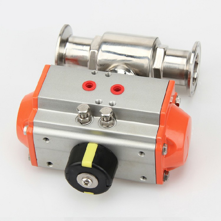 Pneumatic quick loading ball valve